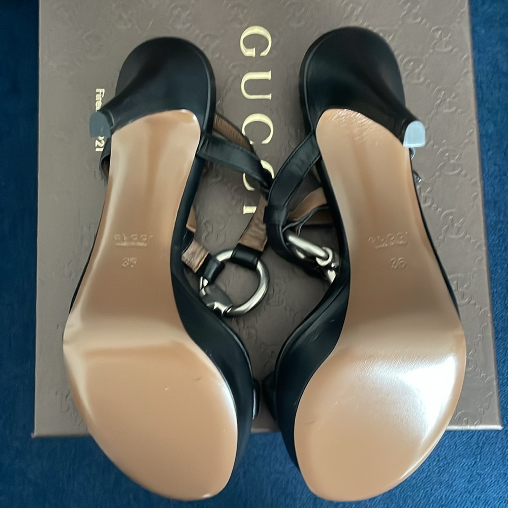 NWT - Authentic Gucci Washed Soft Calf Nero. Size 36. - Picture 4 of 10
